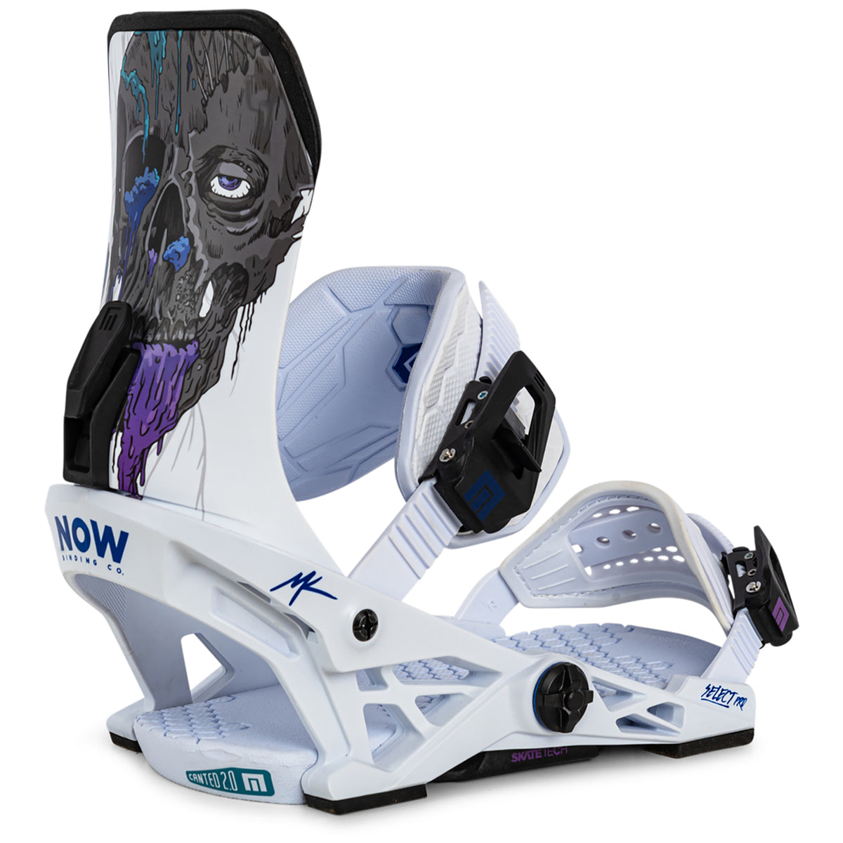 Now Select Pro x Kowalchuk Snowboard Bindings 2023 White