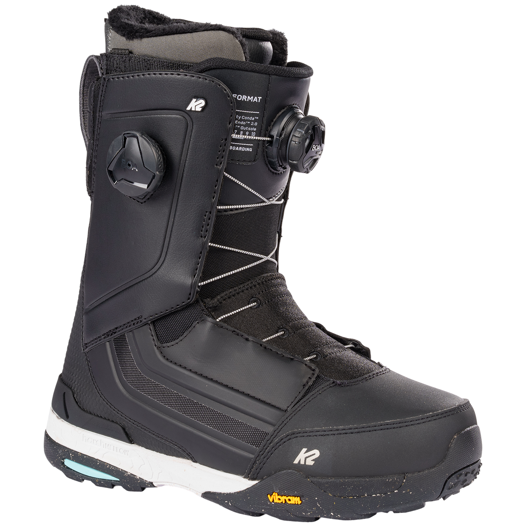 K2 Women's Format Snowboard Boots Black 9