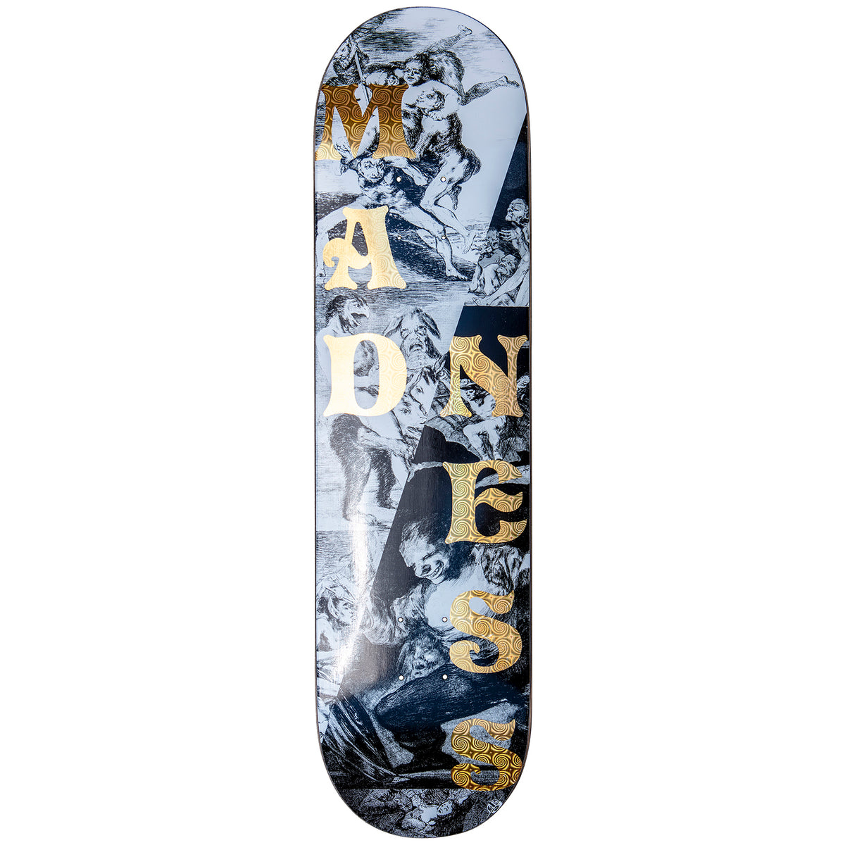 Madness Split Overlap R7 Holographic/Swirls 8.0 Skateboard Deck