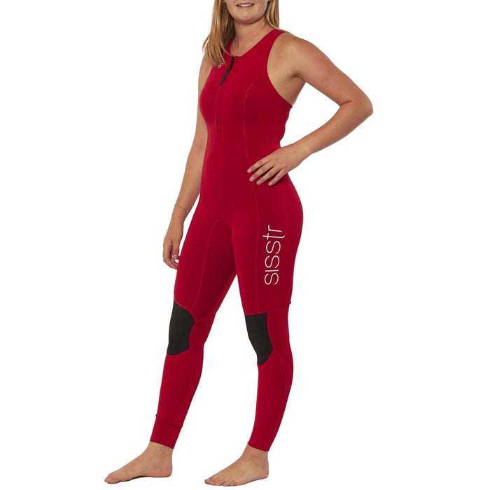 Sisstrevolution 2/2 7 Seas Long Jane Front Zip Spring Suit - Women's Red