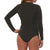 Sisstrevolution Summer Seas Long Sleeve Cheeky Spring Suit - Women's Solid Black