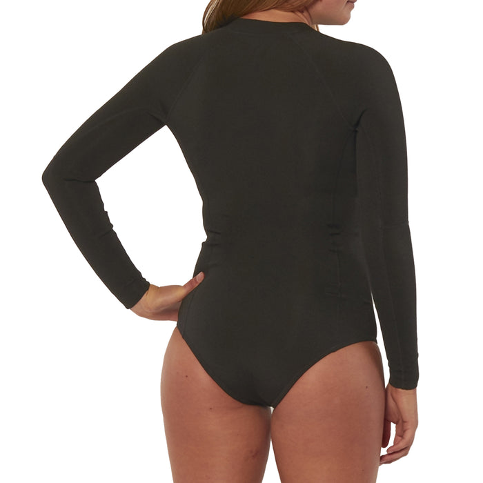 Sisstrevolution Summer Seas Long Sleeve Cheeky Spring Suit - Women's Solid Black