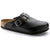 Birkenstock Boston Soft Footbed Leather Clogs - Men's Amalfi Black