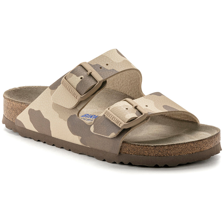 Birkenstock Arizona Soft Footbed Sandals - Women's Desert Soil Camo Gray Taupe