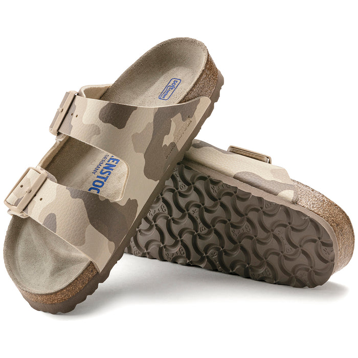 Birkenstock Arizona Soft Footbed Sandals - Women's Desert Soil Camo Gray Taupe