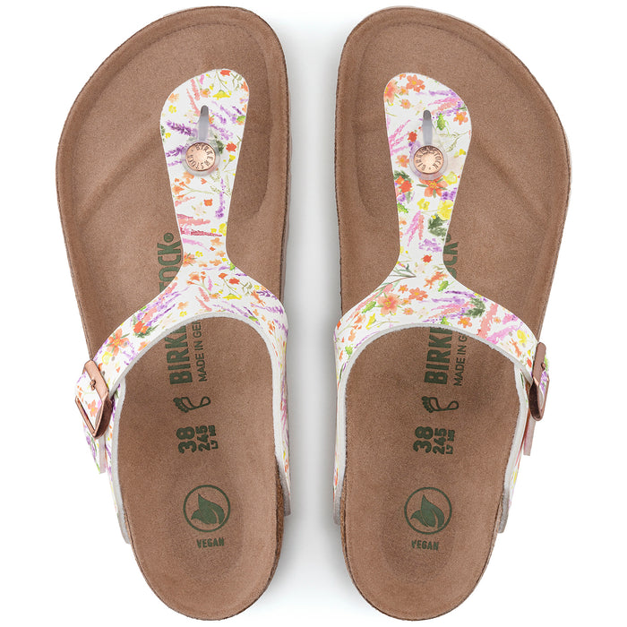 Birkenstock Gizeh Vegan Birko-Flor Sandals - Women's Summer Garden Rose
