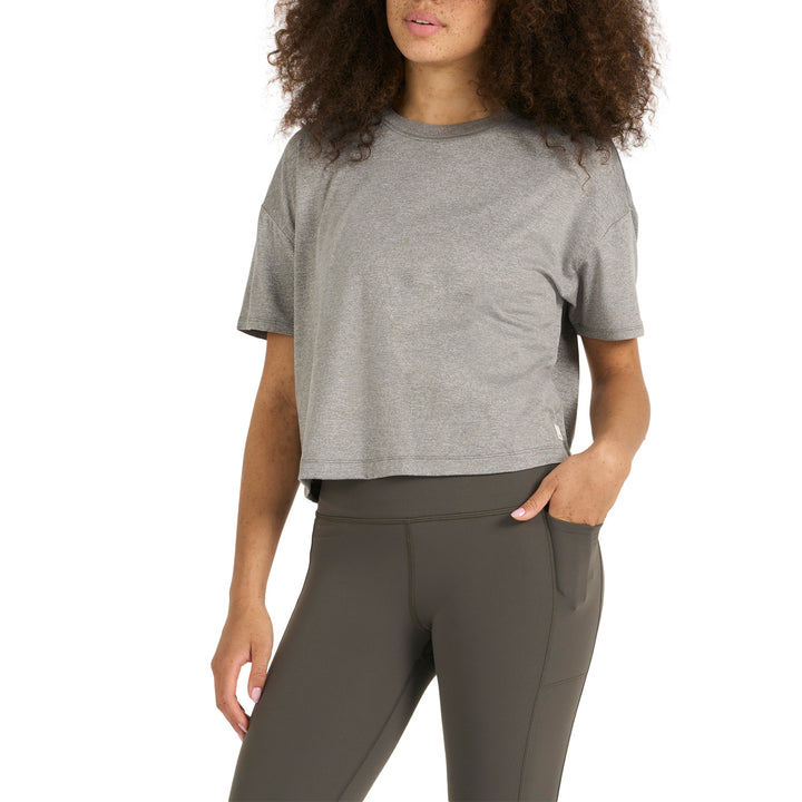 Vuori Energy T-Shirt - Women's Heather Grey