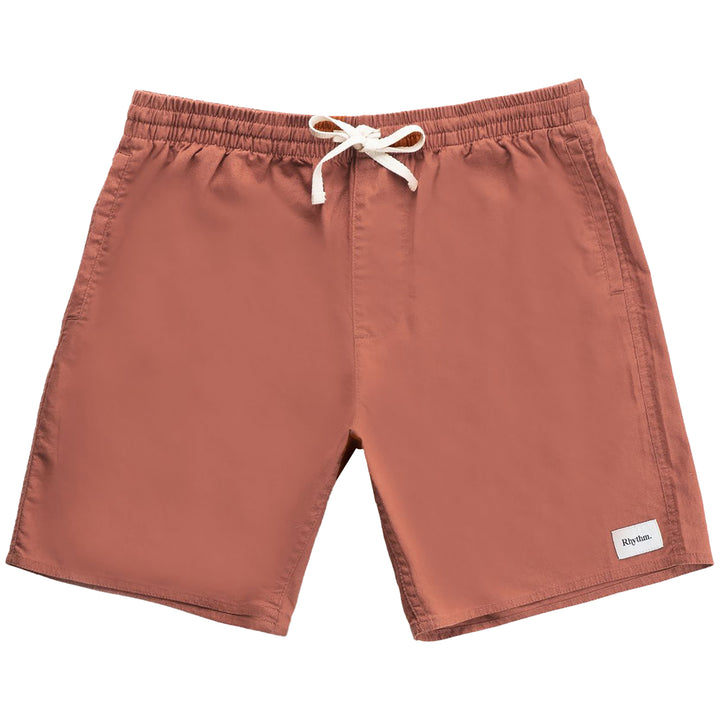 Rhythm Classic Linen Jam Shorts - Men's Baked Clay