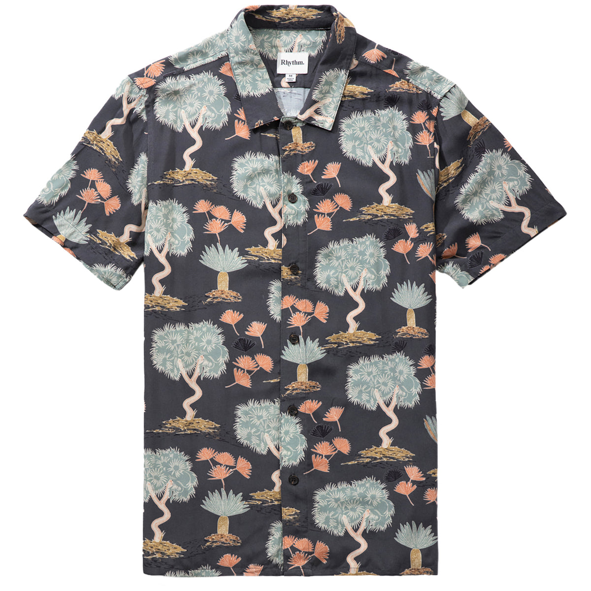Rhythm Floral Short-Sleeve Shirt - Men's Black