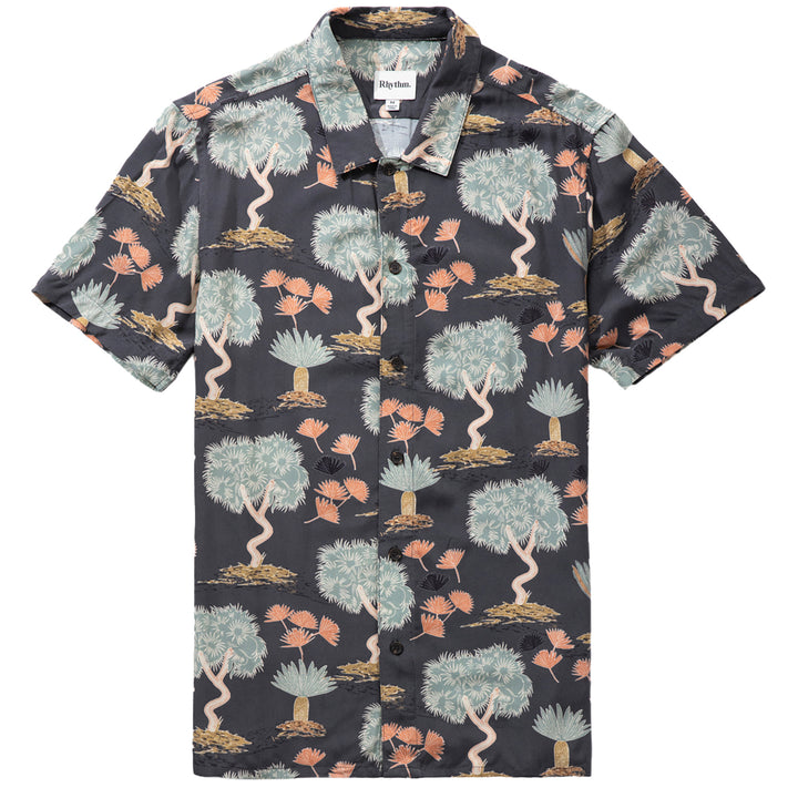Rhythm Floral Short-Sleeve Shirt - Men's Black