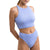 Rhythm Wave Break Cross Back Top - Women's Violet
