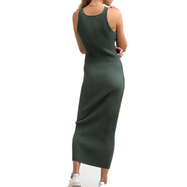 Rhythm Olina Knit Midi Dress - Women's Marine Green
