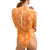 Rhythm Serene Long-Sleeve One-Piece Swimsuit - Women's Dusty Orange