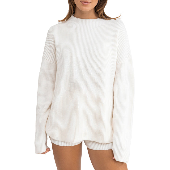 Rhythm Classic Knit Jumper Shirt - Women's Cream