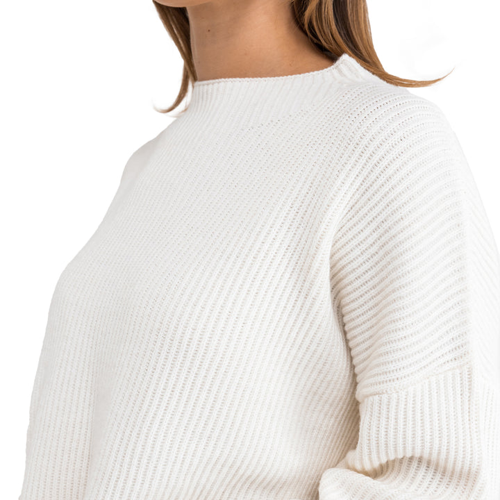 Rhythm Classic Knit Jumper Shirt - Women's Cream