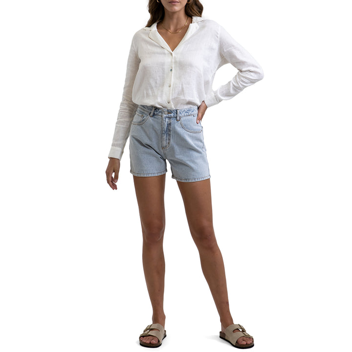 Rhythm Classic Long-Sleeve Shirt - Women's White