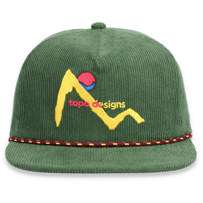 Topo Designs Sunset Corduroy Trucker Hat Olive
