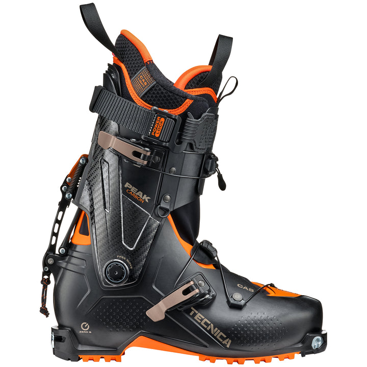 Tecnica Zero G Peak Carbon Alpine Touring Ski Boots 2025 Black/Orange