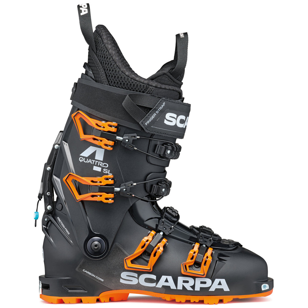 Scarpa Quattro SL Alpine Touring Ski Boots 2027 Black/Orange