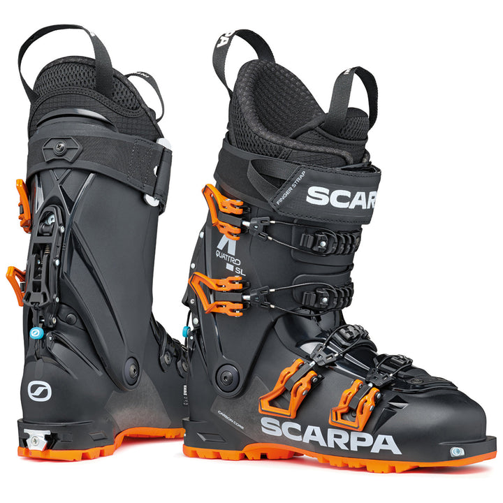 Scarpa Quattro SL Alpine Touring Ski Boots 2027 Black/Orange