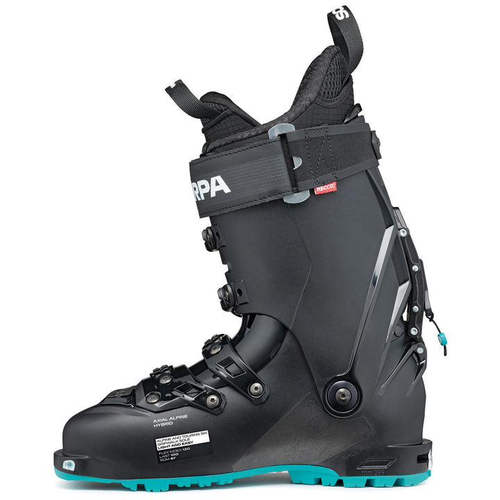 Scarpa Quattro SL Alpine Touring Ski Boots - Women's 2027 Black/Lagoon