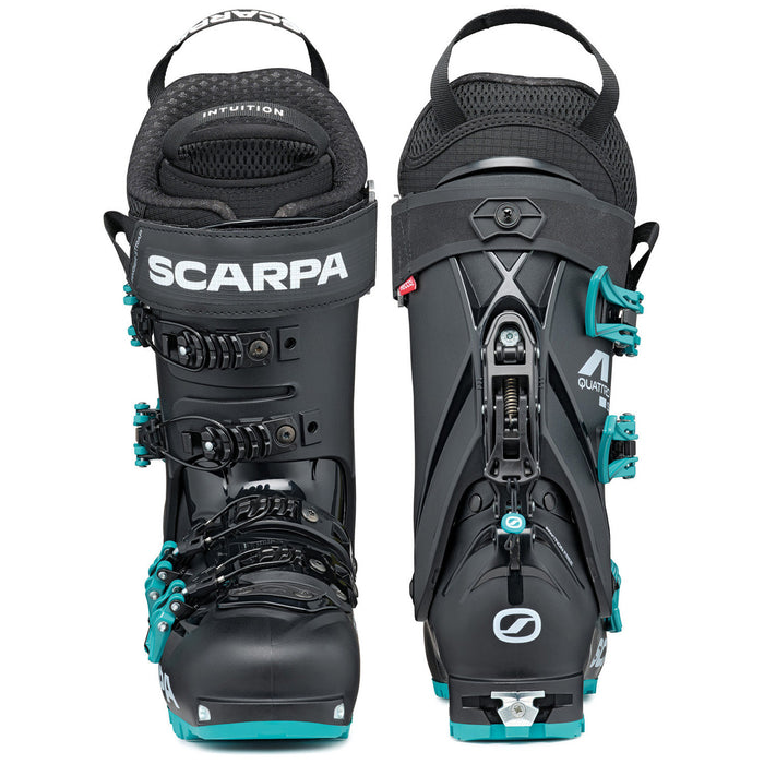 Scarpa Quattro SL Alpine Touring Ski Boots - Women's 2027 Black/Lagoon