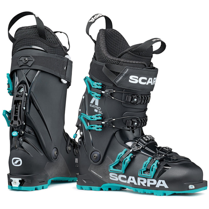 Scarpa Quattro SL Alpine Touring Ski Boots - Women's 2027 Black/Lagoon