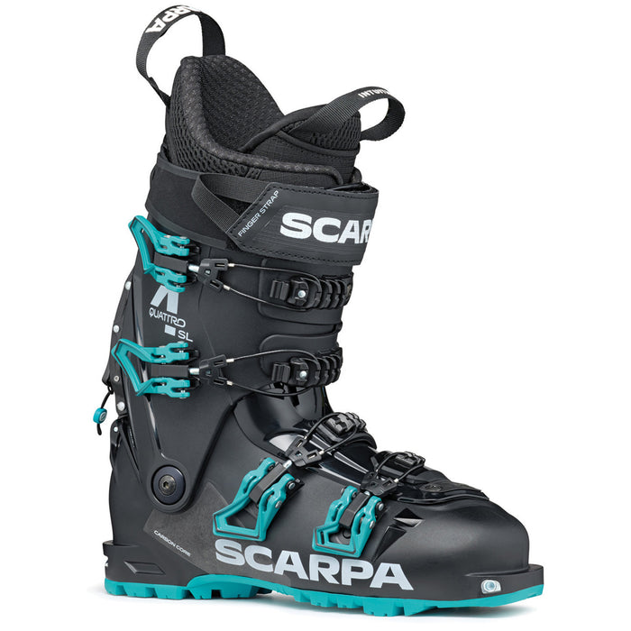 Scarpa Quattro SL Alpine Touring Ski Boots - Women's 2027 Black/Lagoon
