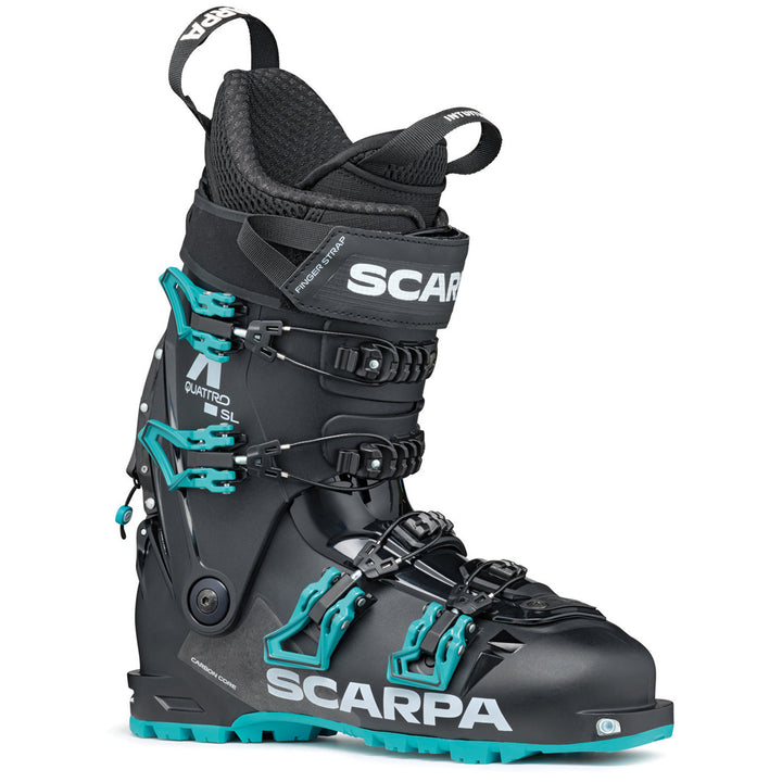 Scarpa Quattro SL Alpine Touring Ski Boots - Women's 2027 Black/Lagoon