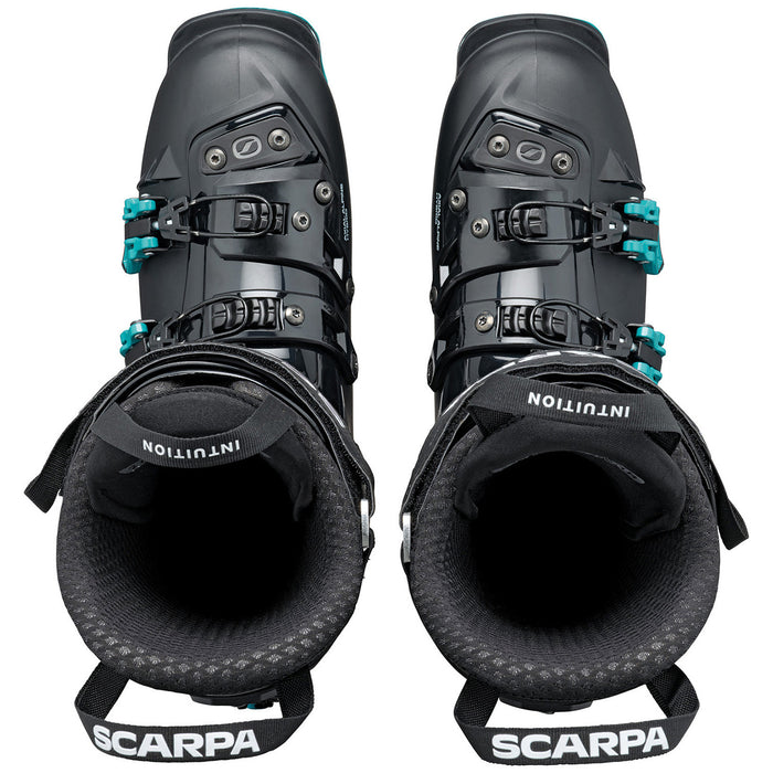 Scarpa Quattro SL Alpine Touring Ski Boots - Women's 2027 Black/Lagoon