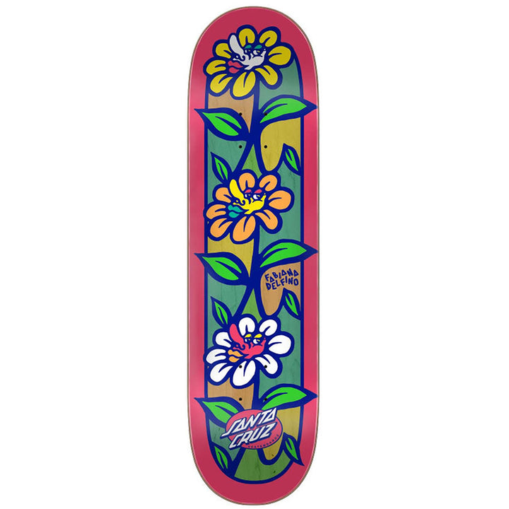 Santa Cruz Delfino Flower Crew VX Deck 8.25 Skateboard Deck