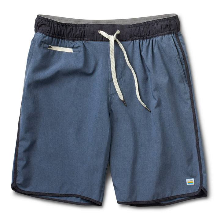 Vuori Banks Shorts - Men's Azure Linen Texture
