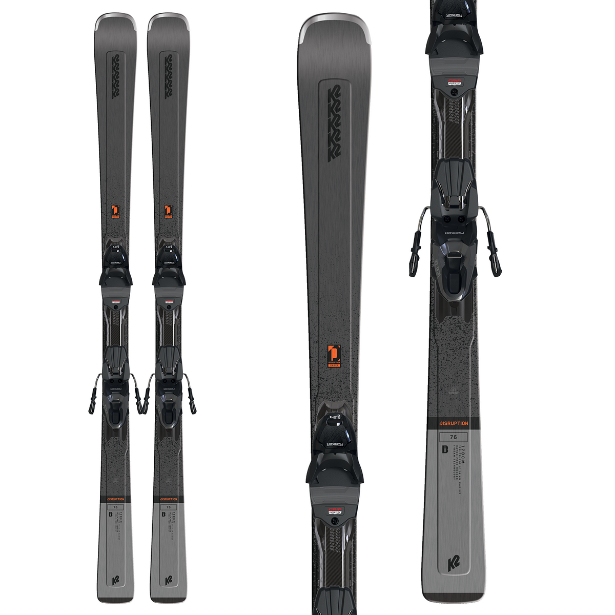 K2 Disruption 76 Skis + M2 10 Quikclik Bindings 2023