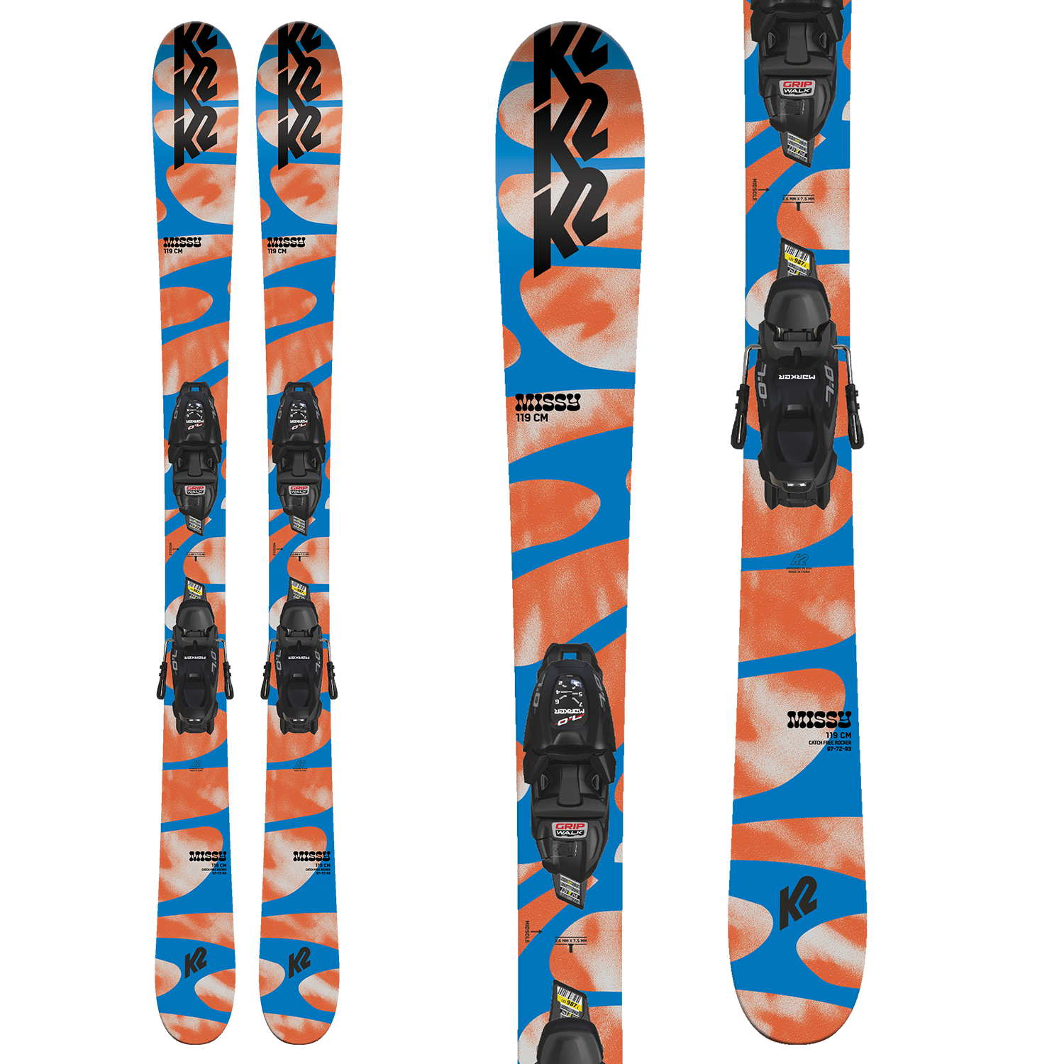 K2 Missy Skis + FDT 4.5 Bindings - Toddlers' 2023 – evo