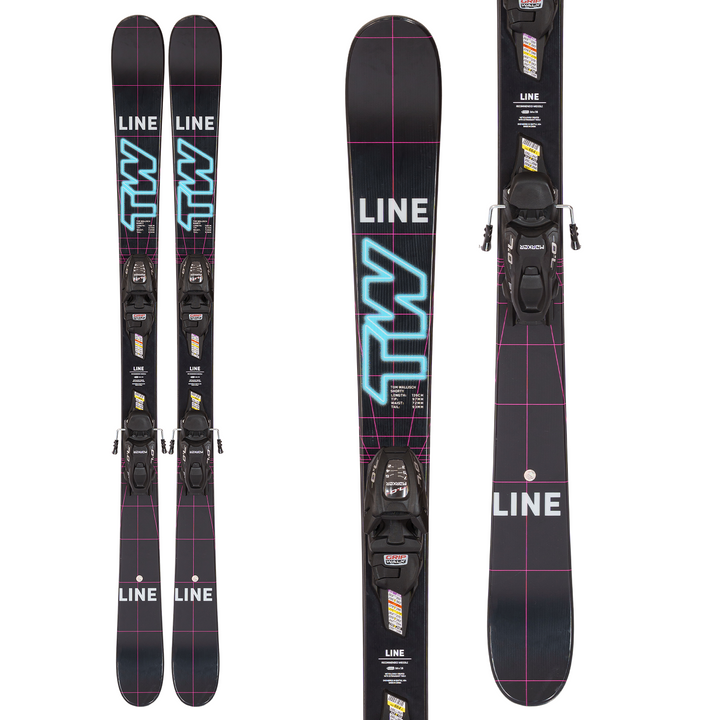 Line Skis Wallisch Shorty Skis + FTD 4.5 Bindings - Kids' 2023