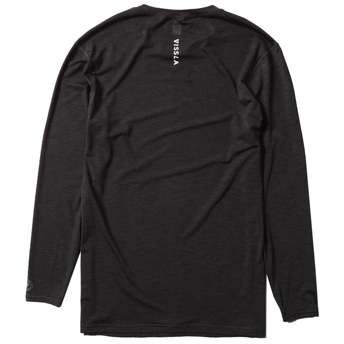 Vissla Twisted Eco Long Sleeve Surf Shirt Black Heather