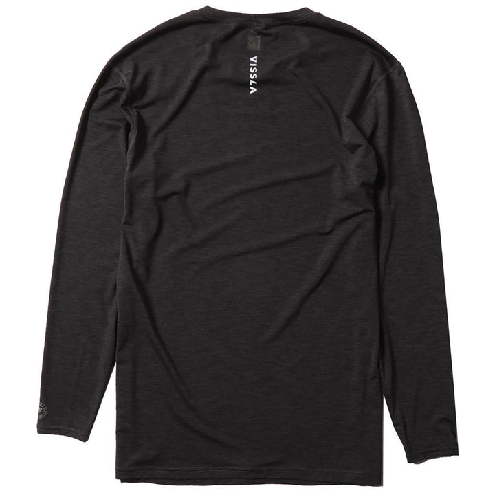 Vissla Twisted Eco Long Sleeve Surf Shirt Black Heather
