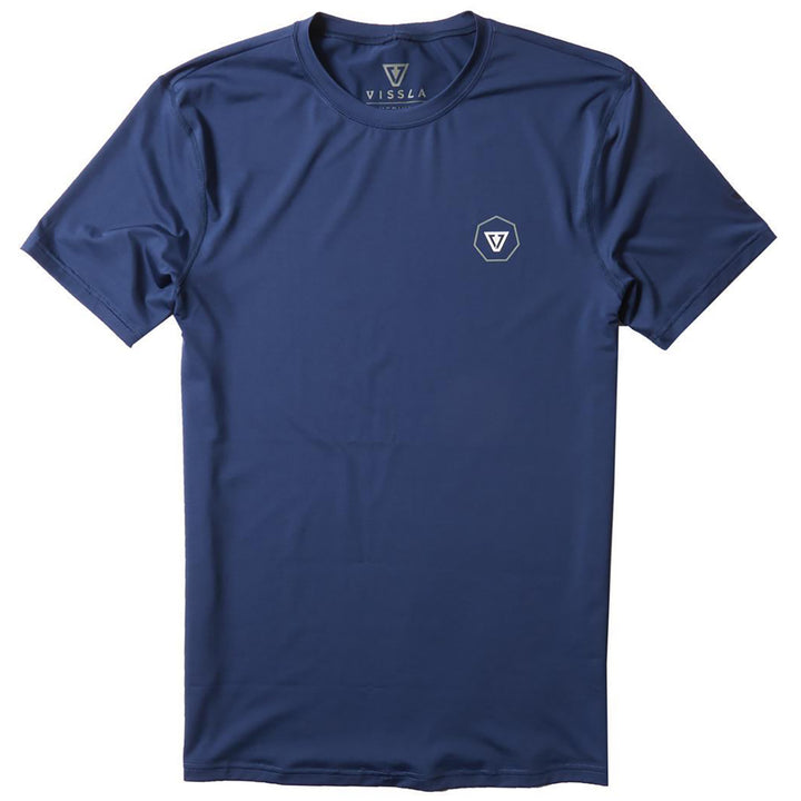 Vissla Easy Seas Eco Short Sleeve Surf Shirt - Boys' Naval