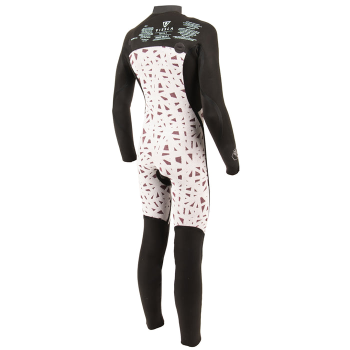 Vissla 3/2 High Seas Fire Chest Zip Wetsuit - Boys' Black
