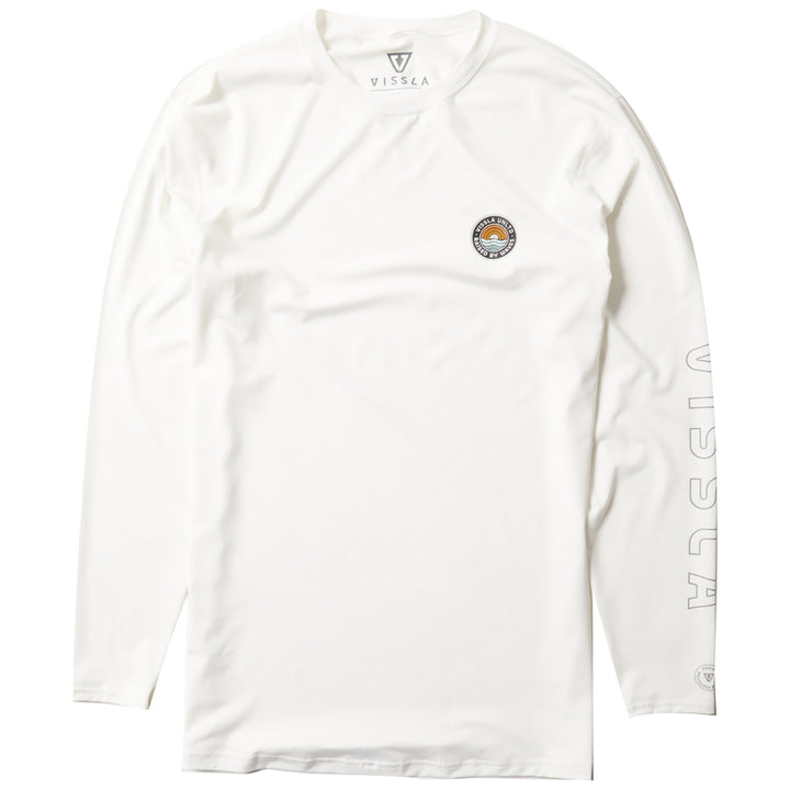 Vissla Easy Seas Eco Long Sleeve Surf Shirt White
