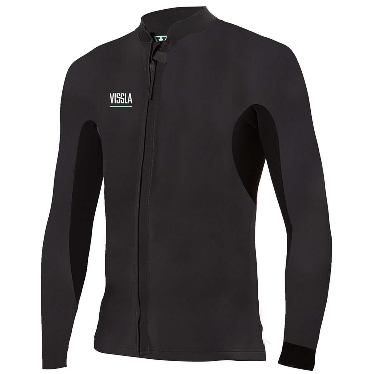 Vissla 2mm North Seas Front Zip Jacket Black