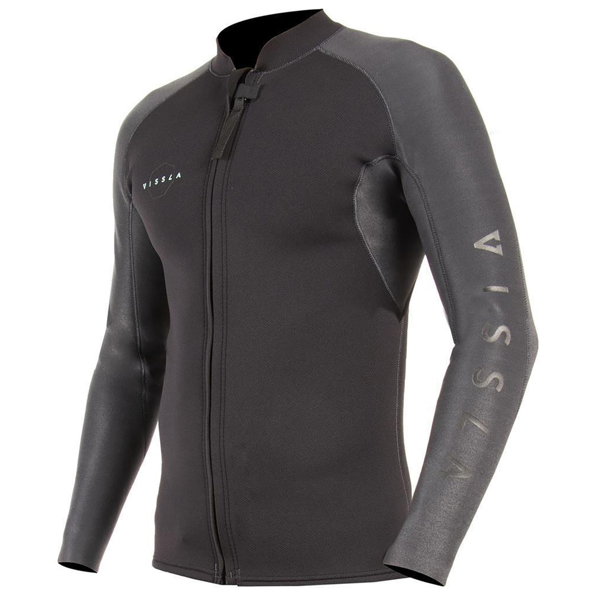 Vissla 2mm High Seas Front Zip Long-Sleeve Jacket Charcoal