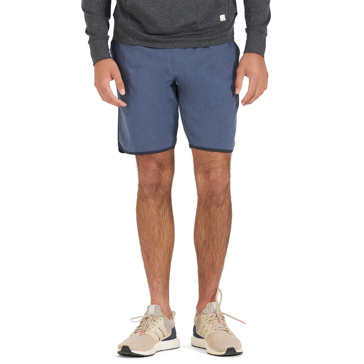 Vuori Banks Shorts - Men's Azure Linen Texture