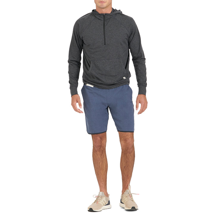 Vuori Banks Shorts - Men's Azure Linen Texture