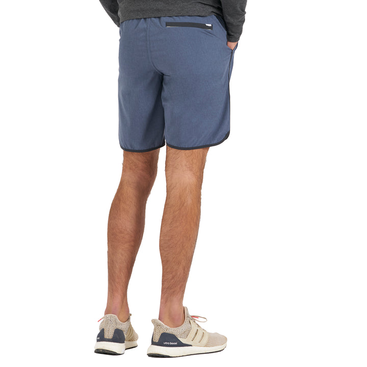 Vuori Banks Shorts - Men's Azure Linen Texture