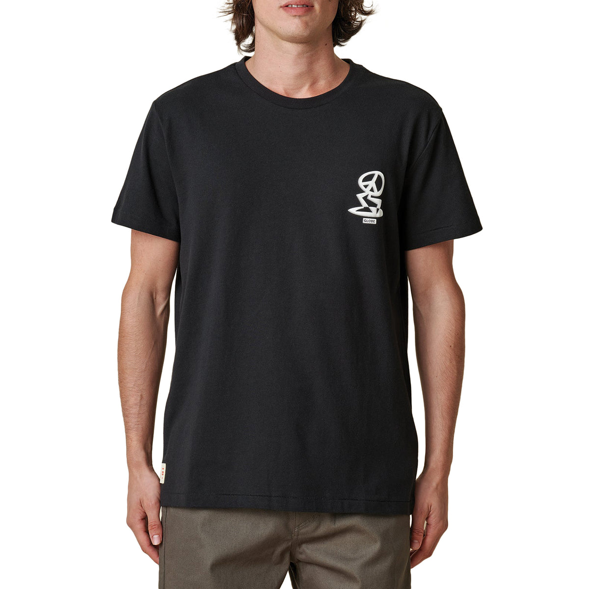 Globe Peace Man T-Shirt - Men's Black