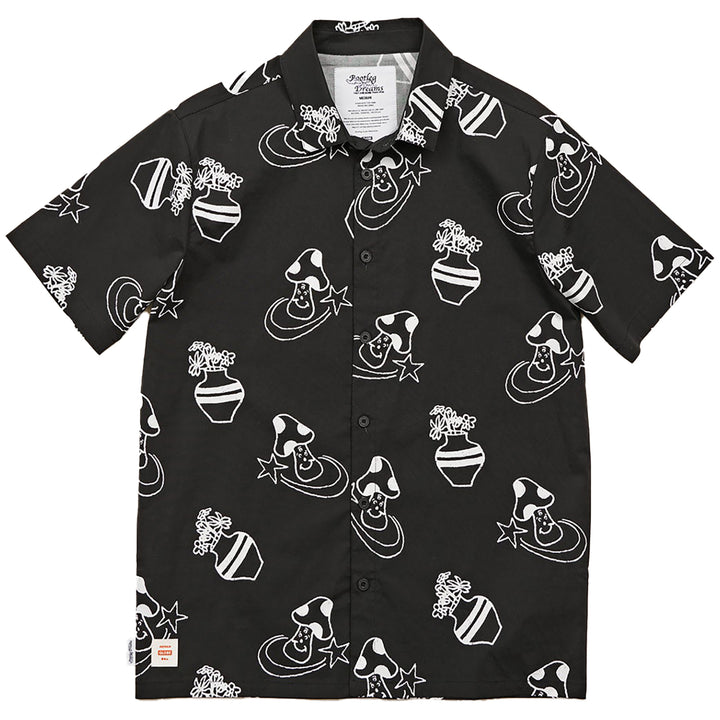Globe Underground Holiday Short-Sleeve Shirt - Men's Black