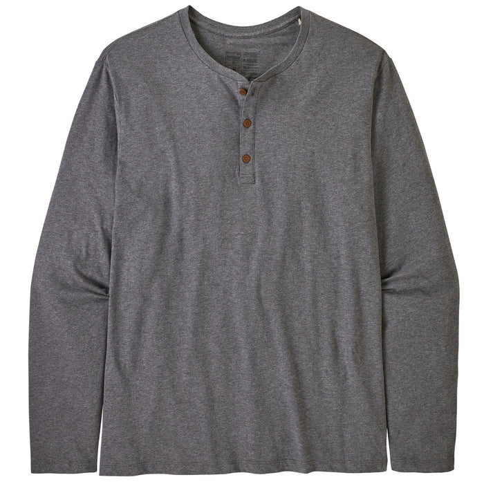 Patagonia Regenerative Organic Cotton Long-Sleeve Henley T-Shirt - Men's Noble Grey