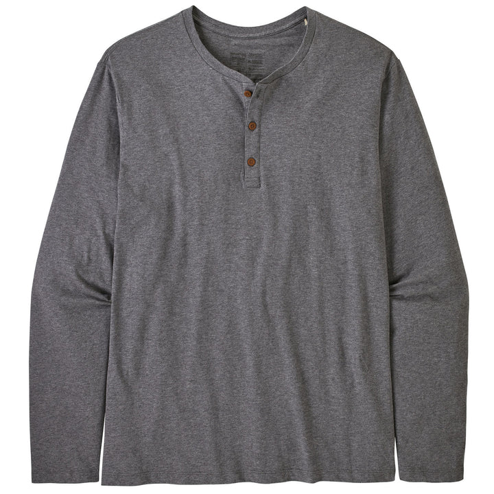 Patagonia Regenerative Organic Cotton Long-Sleeve Henley T-Shirt - Men's Noble Grey
