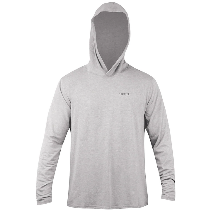 XCEL ThreadX Hooded Long Sleeve Rashguard Silver